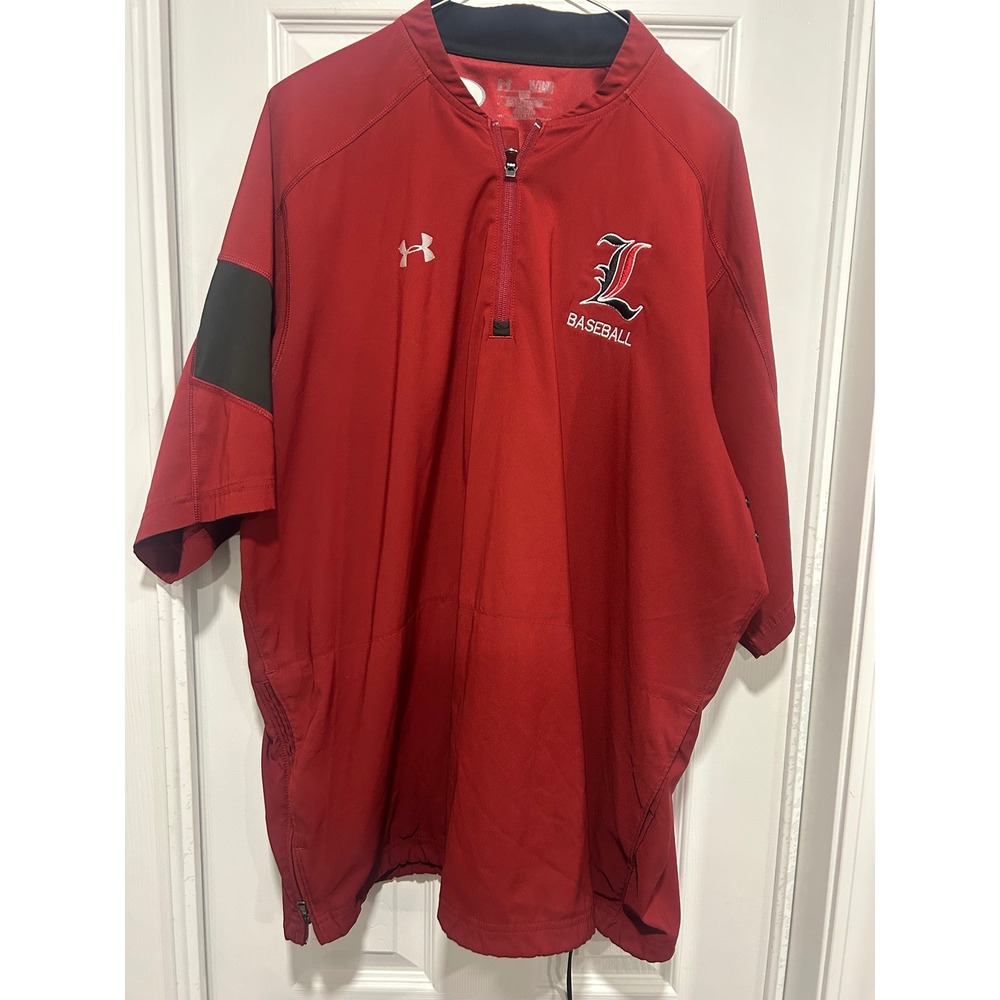 University of Louisville Under Armour Mens Baseball Quarter Zip Windshirt XL